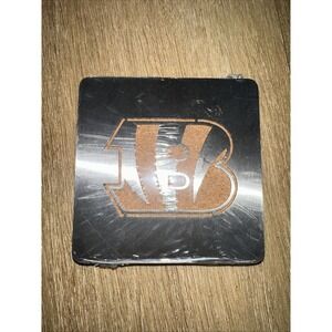 Cincinnati‎ Bengals NFL Football Cork/Metal 4 Piece Coaster Set 4"x4" NEW